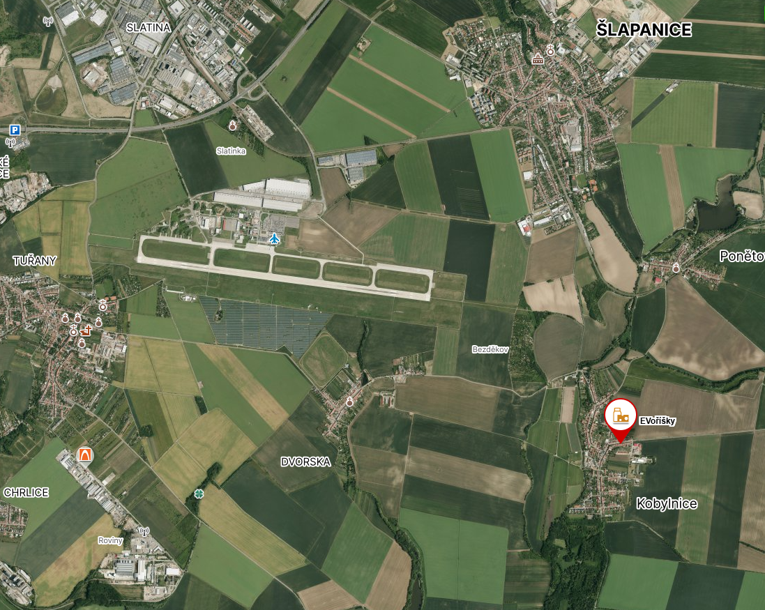 EVoříšky mapa