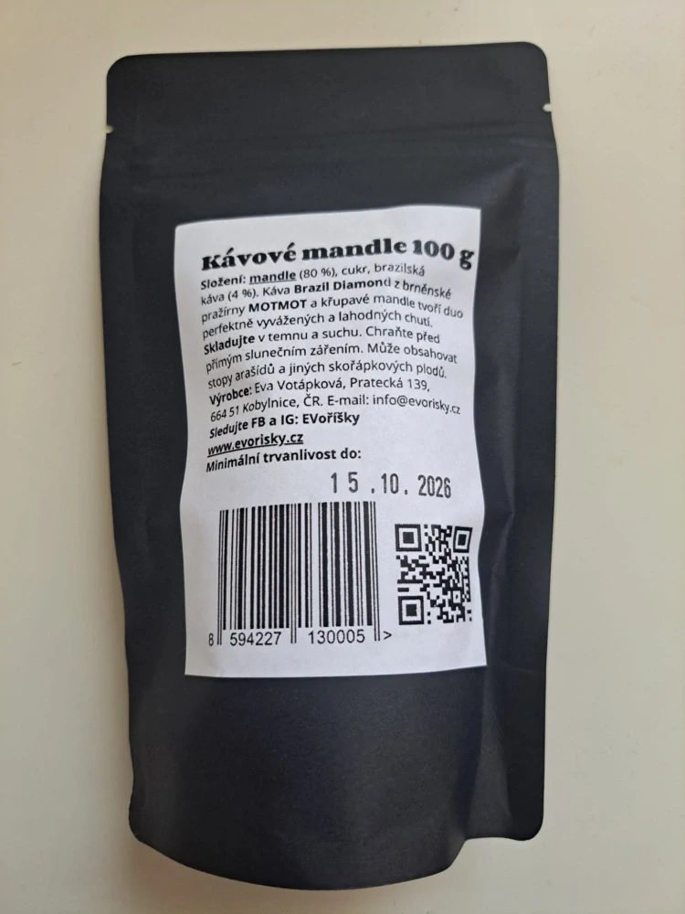 Kávové mandle pro učitele